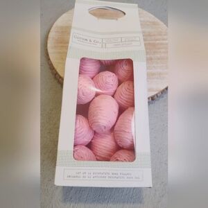 12pk Decorative Spring Coiled Egg Shaped Fillers Decor Easter Pink